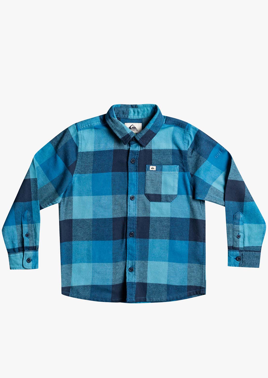 Quiksilver Toddler Motherfly Button Up Shirt Delph Blue Mother Fly