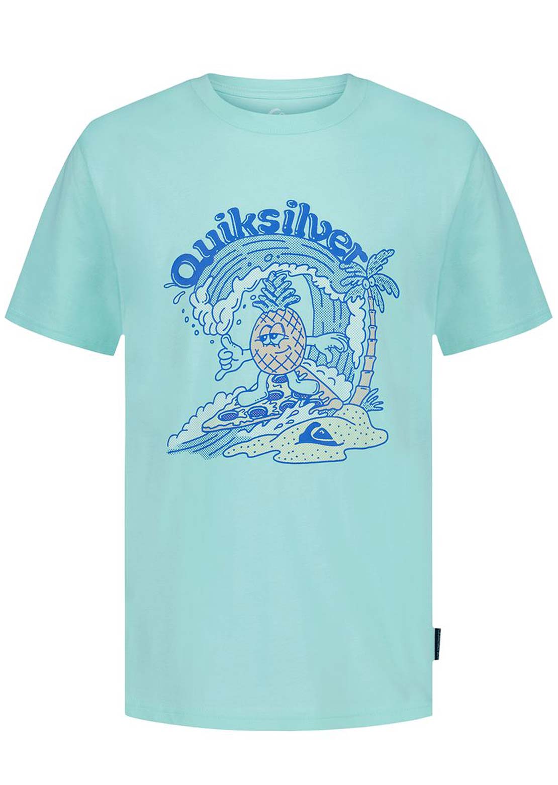 Quiksilver Toddler Pizza and Pineapple T-Shirt Brook Green