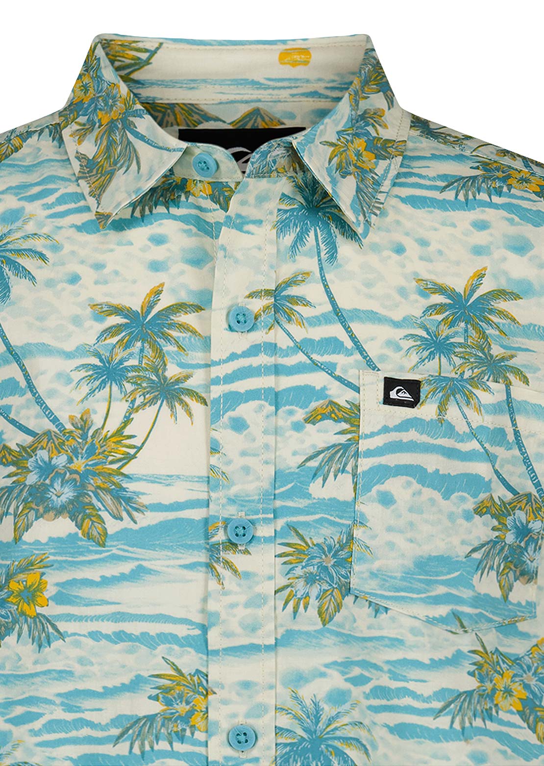 Quiksilver Toddler Sundown Classic Button Up Shirt Aqua