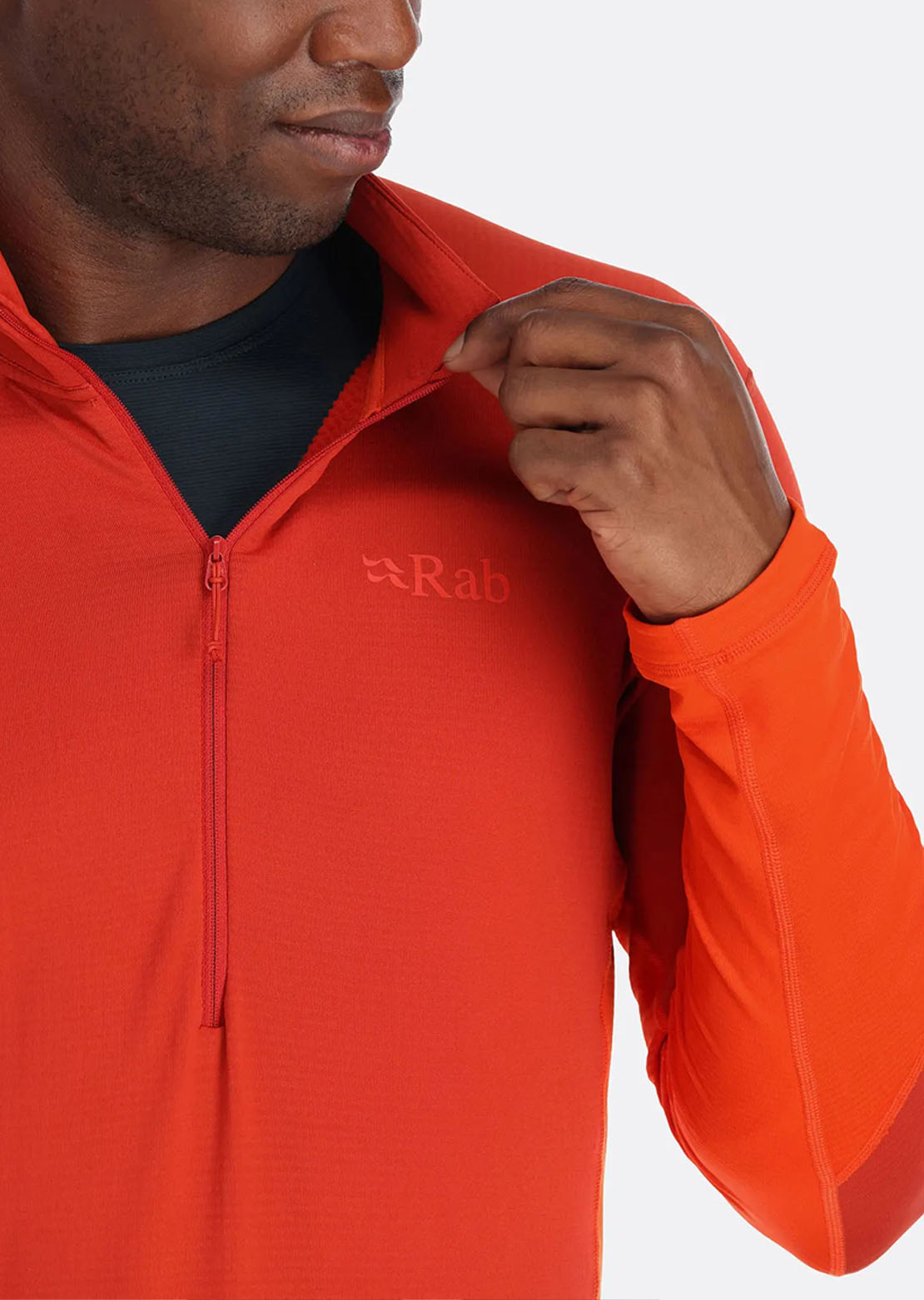 Rab Men's Conduit Pull-On Long Sleeve Red Clay