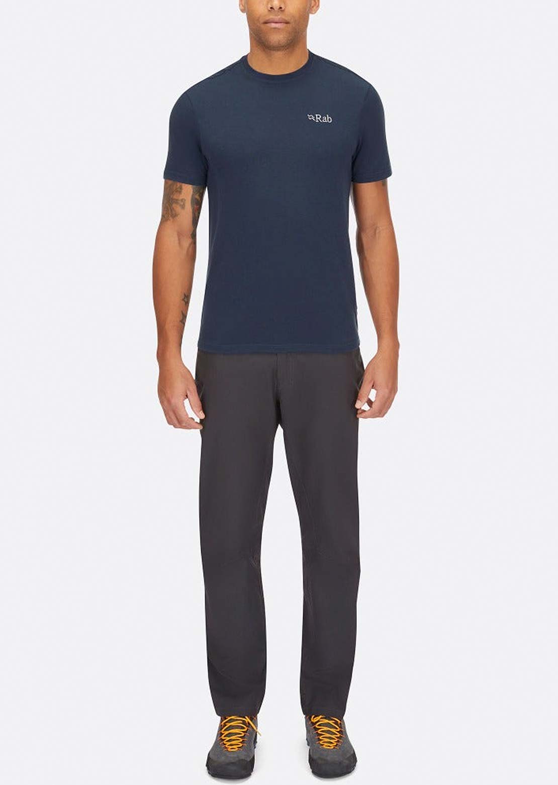 Rab Men's Crimp Logo T-Shirt Tempest Blue