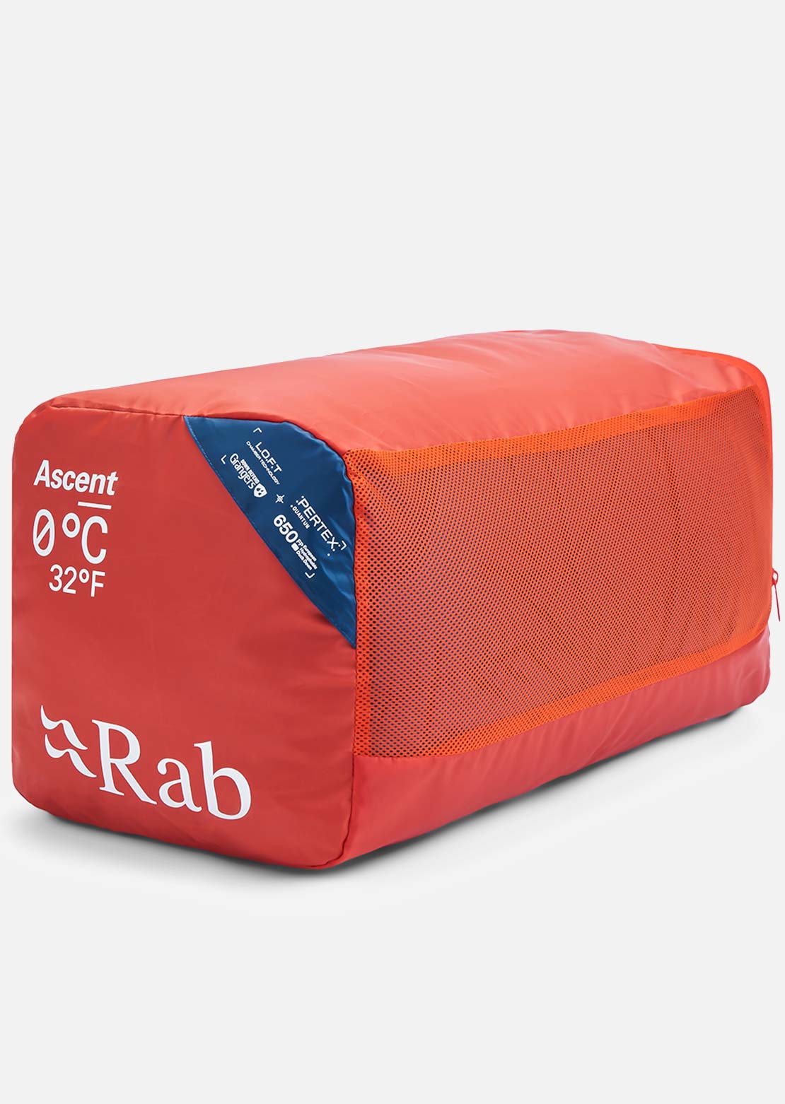 Rab Unisex Ascent 0C/32F Sleeping Bag Tempest Blue Maya Blue