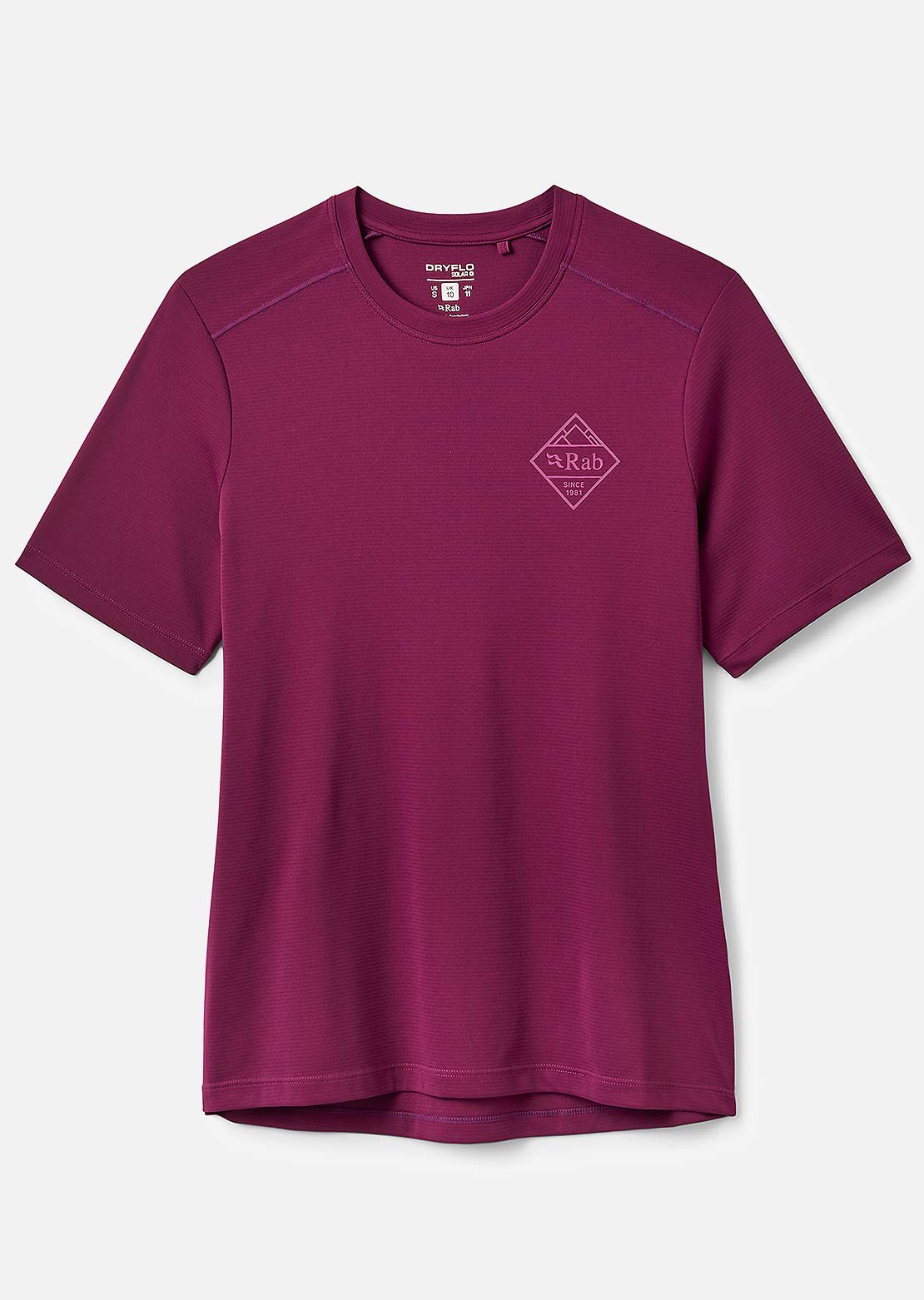 Rab Women's Force Stamp T-Shirt Mulberry