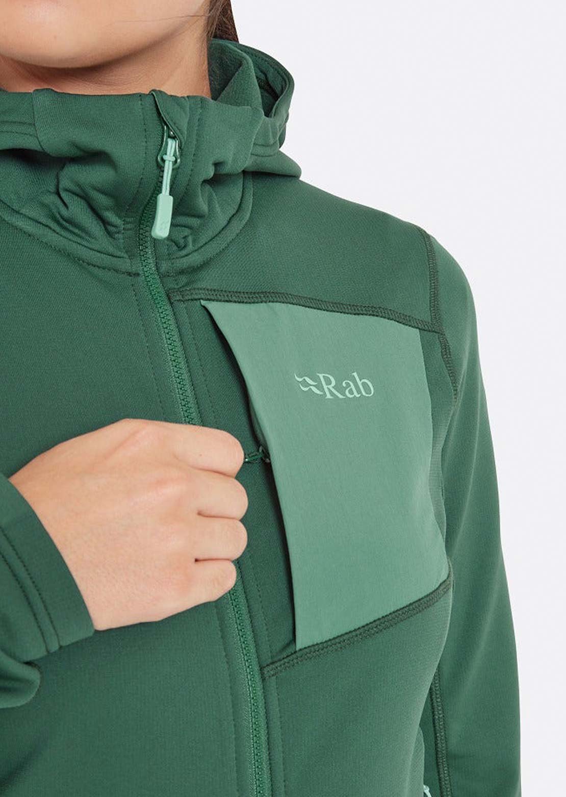 Rab Women's Superflux Hood Green Slate