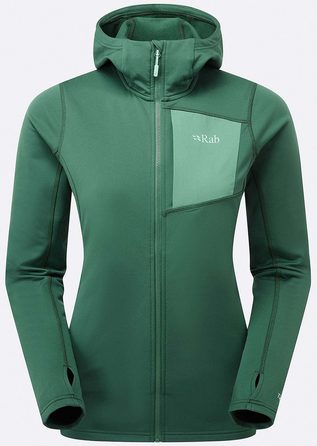 Rab Women's Superflux Hood Green Slate