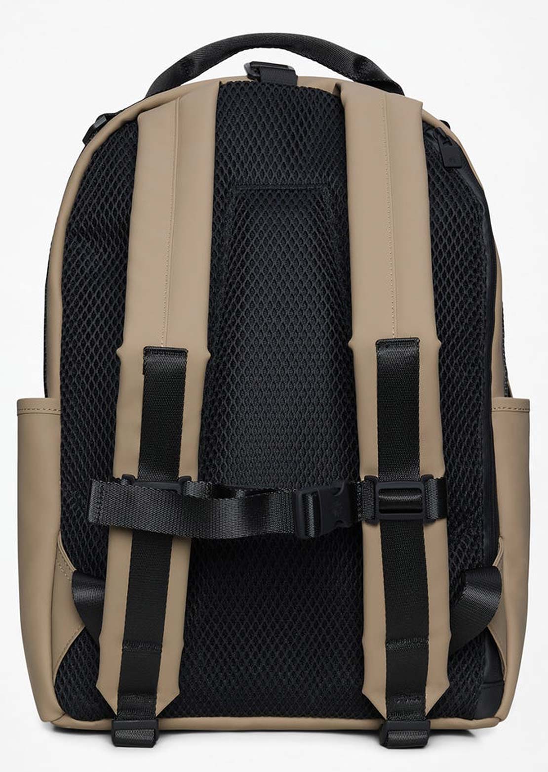 RAINS Unisex Clip Front W3 Backpack Beige