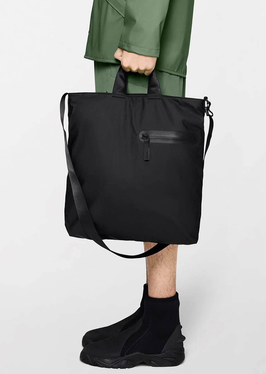 RAINS Unisex Dash W3 Tote Bag Black