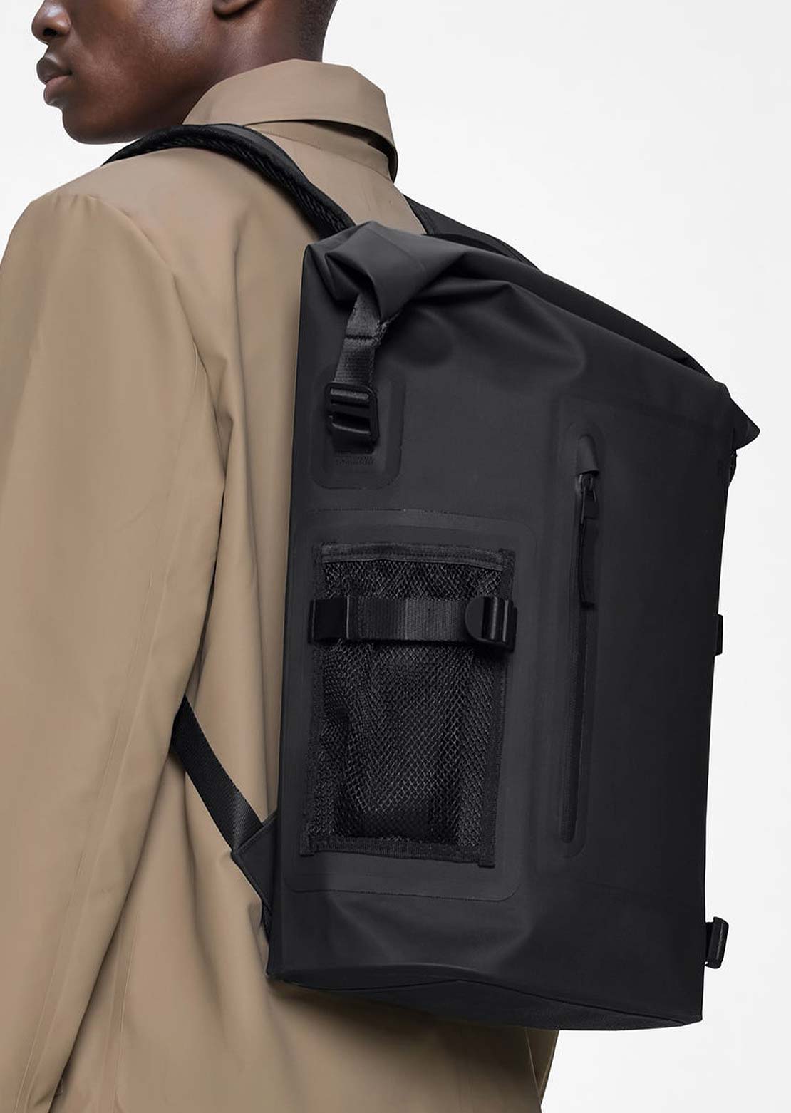 RAINS Unisex Deepwater Rolltop W4 Large Rucksack Bag