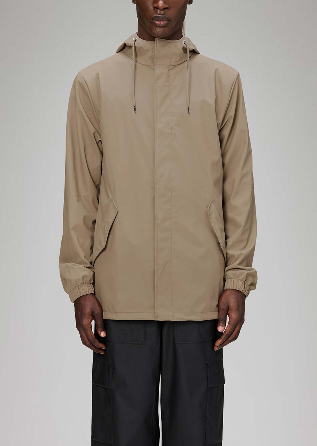 RAINS Unisex Fishtail W3 Jacket Beige