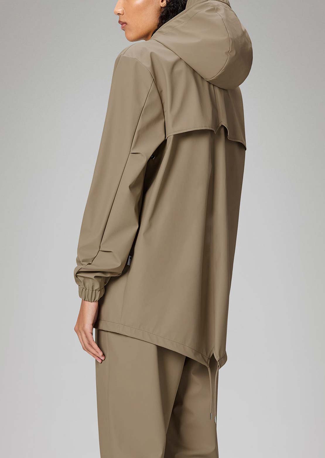 RAINS Unisex Fishtail W3 Jacket Beige