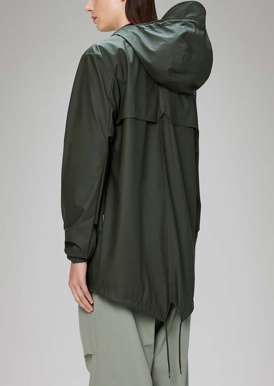 RAINS Unisex Fishtail W3 Jacket Green