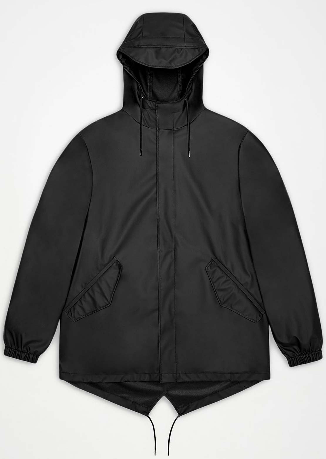 RAINS Unisex Fishtail W3 Jacket Black