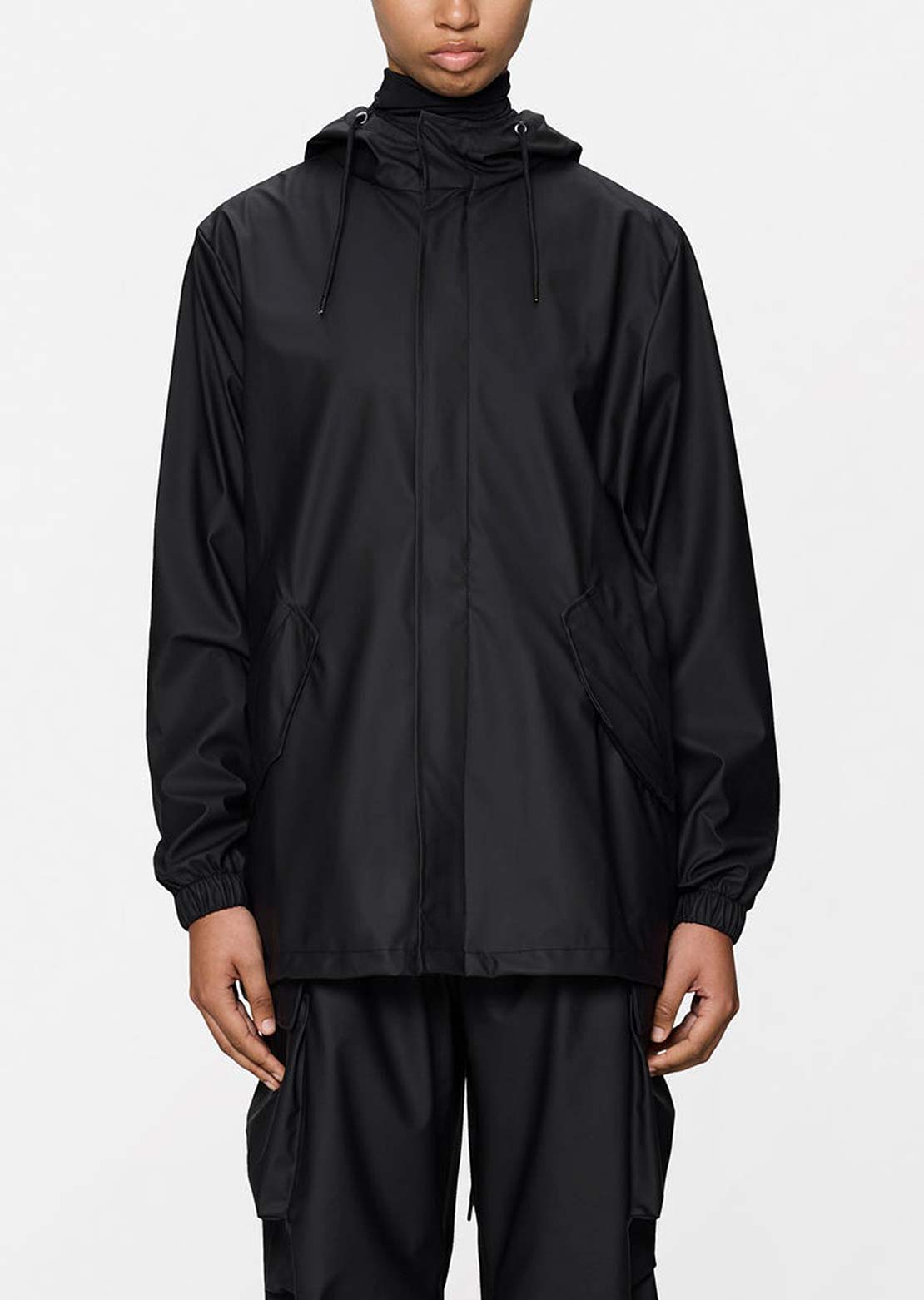 RAINS Unisex Fishtail W3 Jacket Black