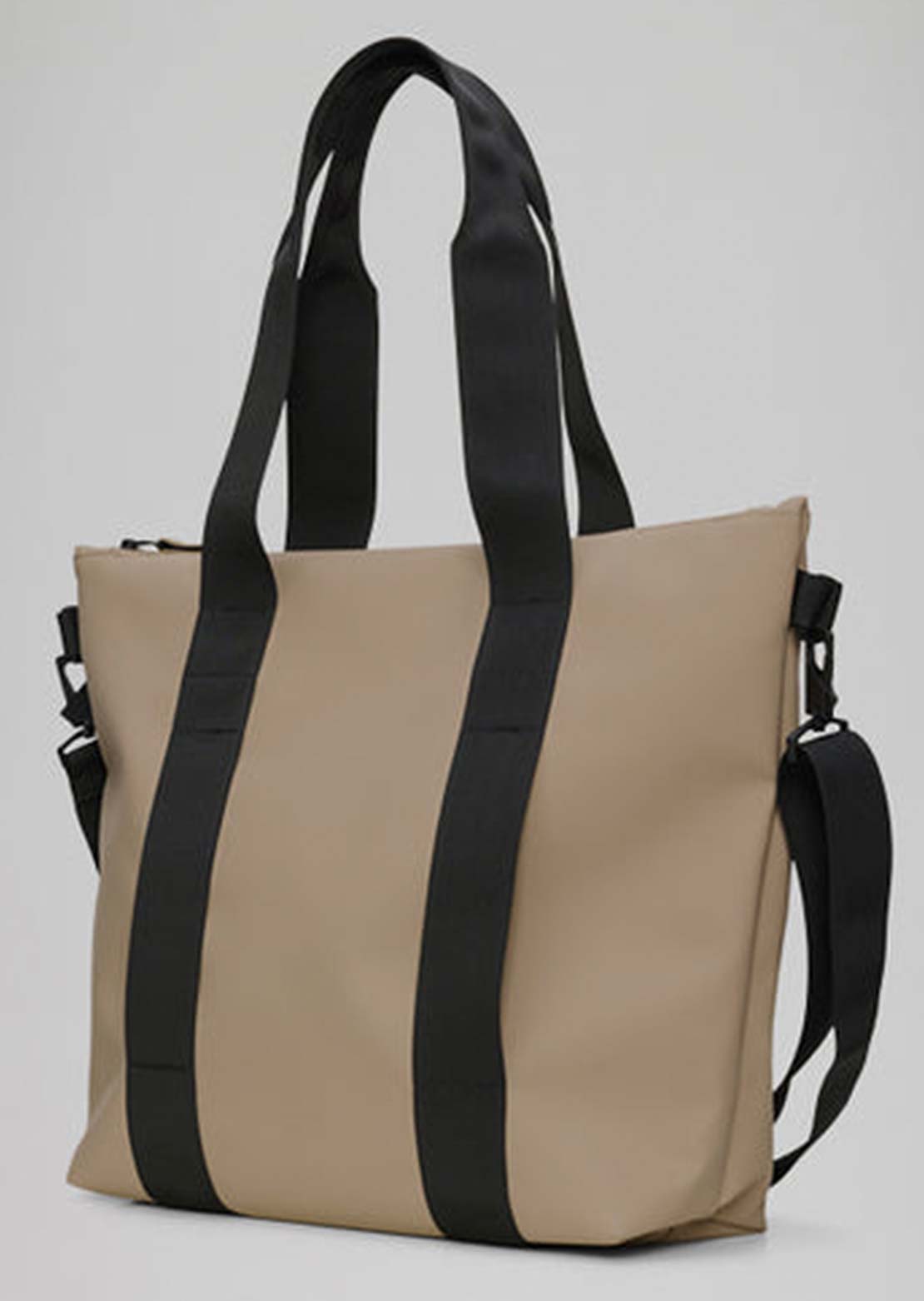 RAINS Unisex Mini W3 Tote Bag Beige