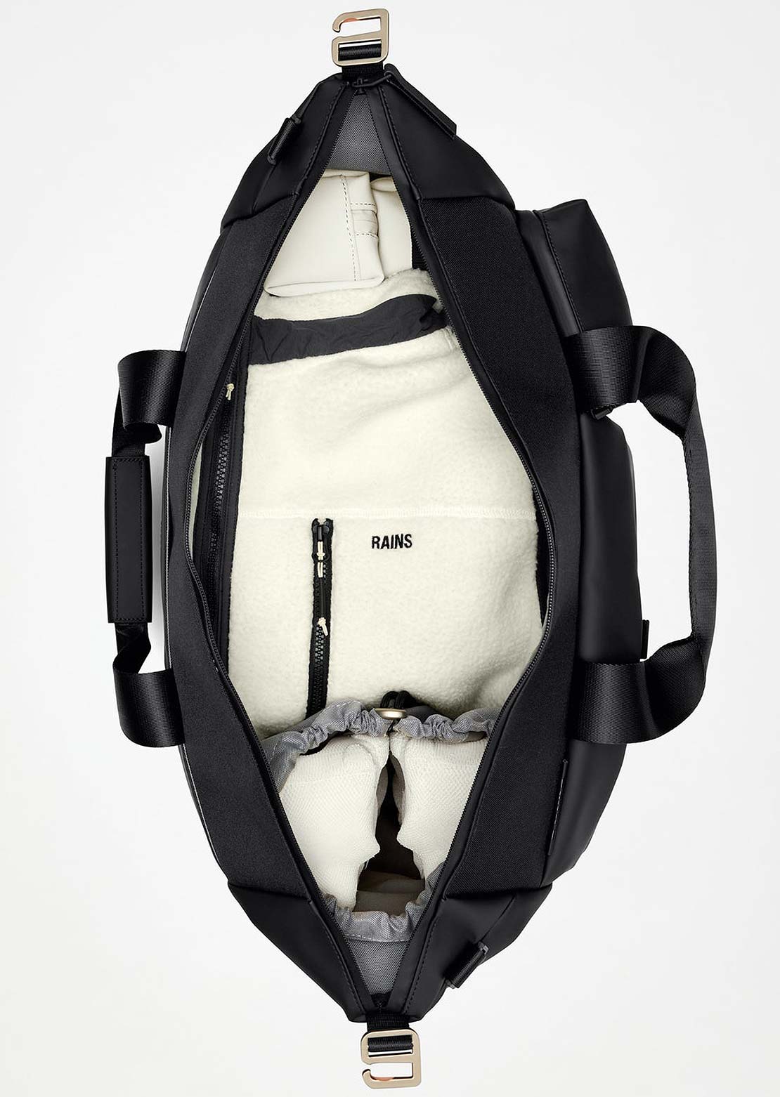 RAINS Unisex Otaru W3 Weekend Bag Black