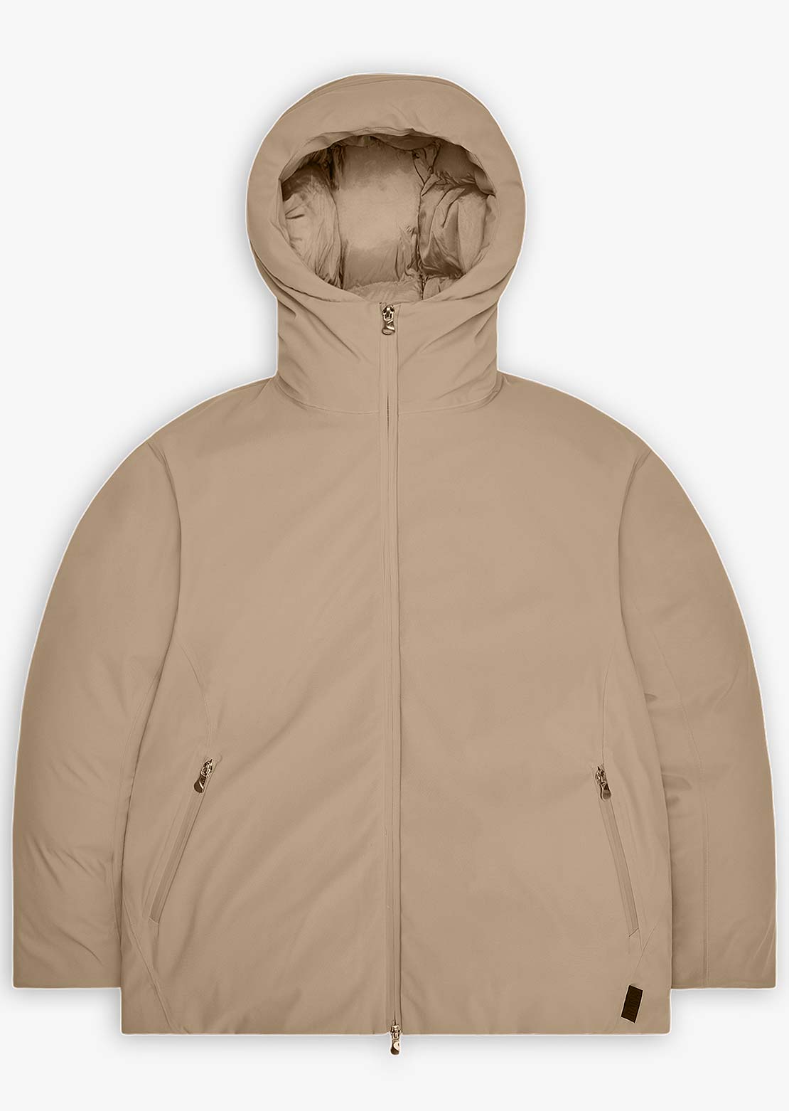 RAINS Unisex Sarna W4T3 Puffer Jacket Beige