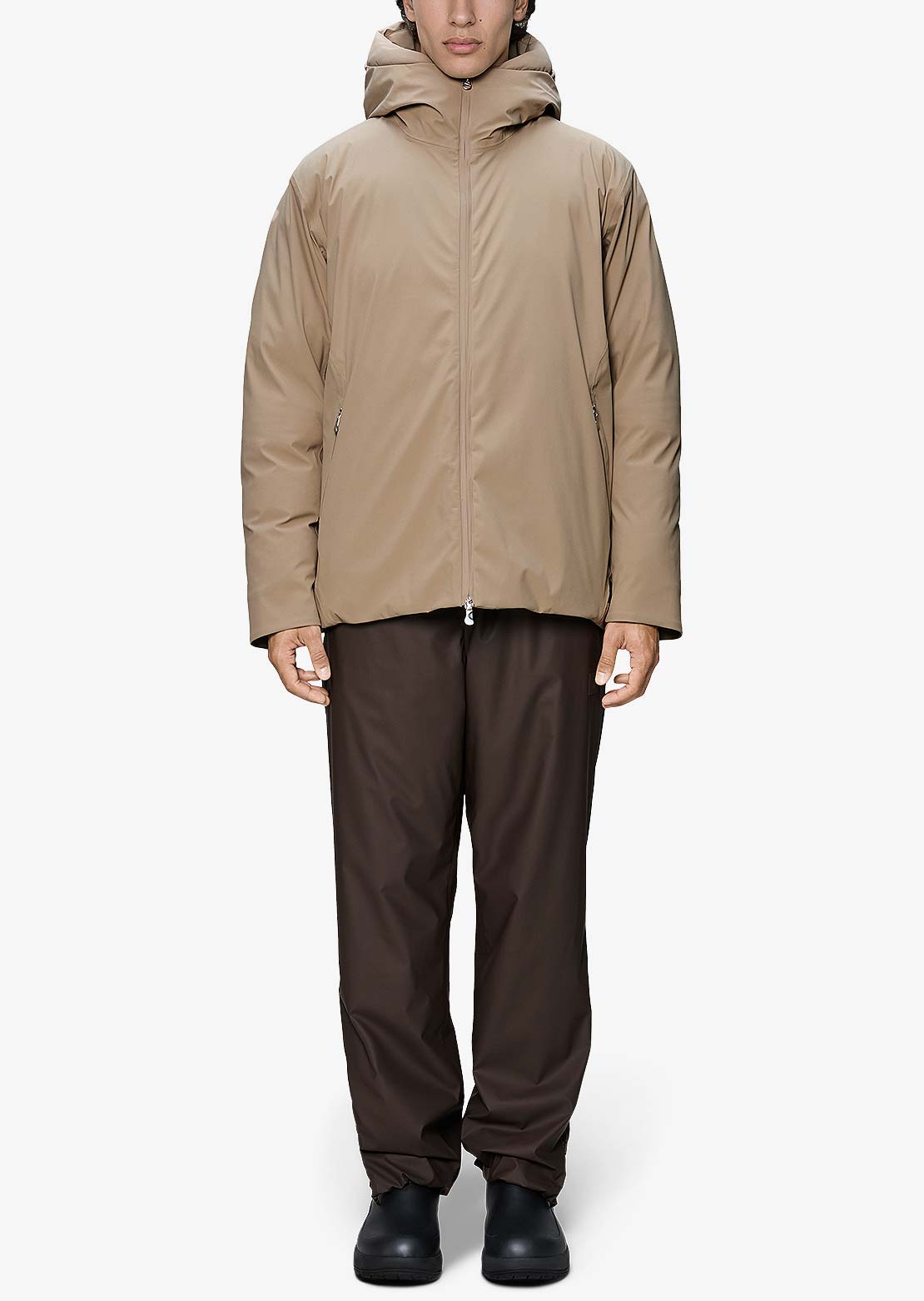 RAINS Unisex Sarna W4T3 Puffer Jacket Beige