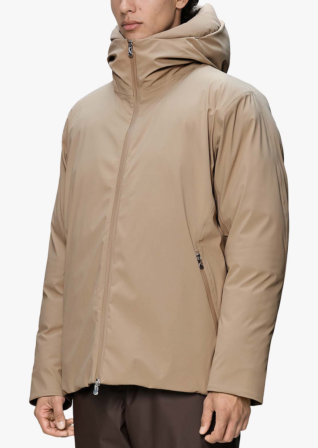 RAINS Unisex Sarna W4T3 Puffer Jacket Beige