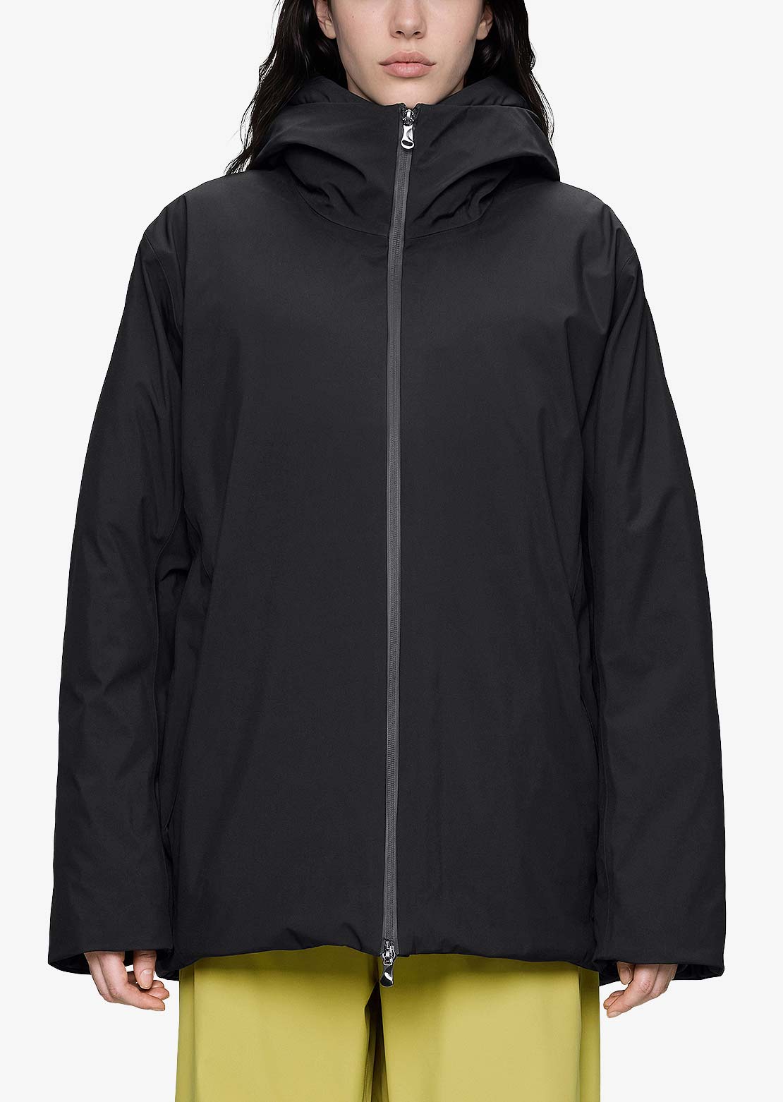 RAINS Unisex Sarna W4T3 Puffer Jacket Black