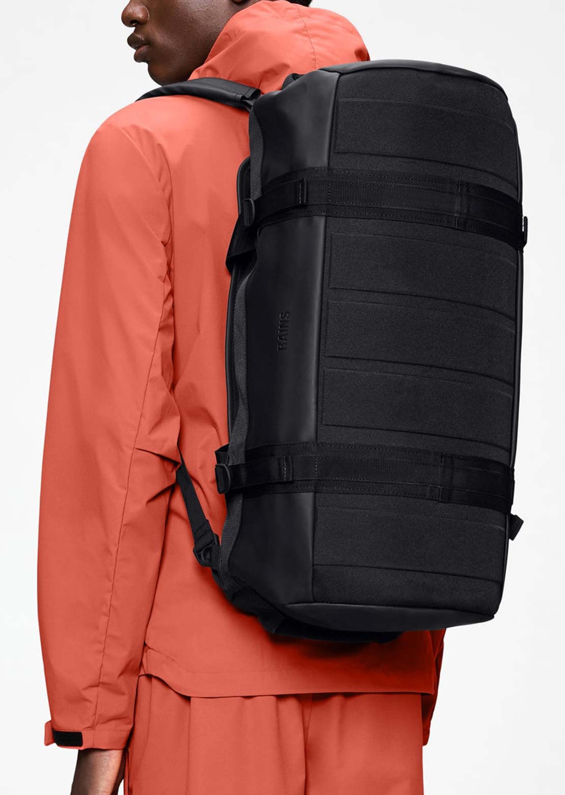 RAINS Unisex Texel Small W3 Duffel Bag Black