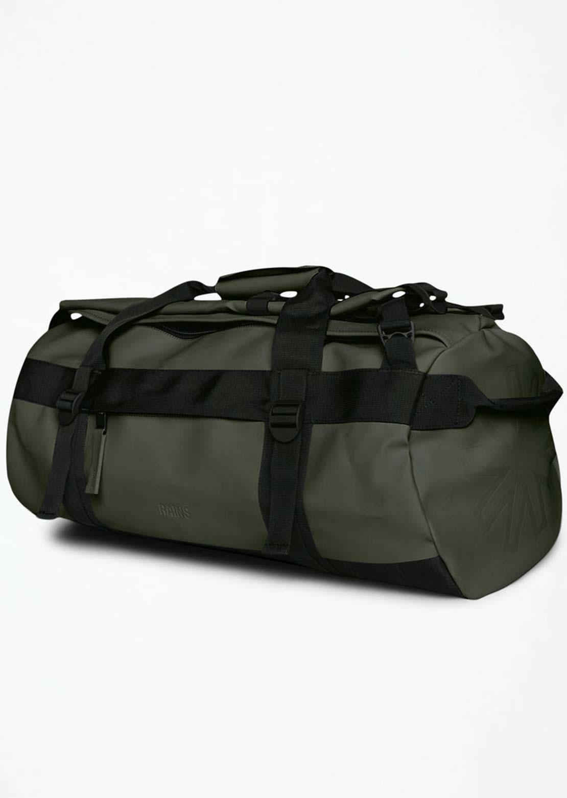 RAINS Unisex Texel Small W3 Duffel Bag Green