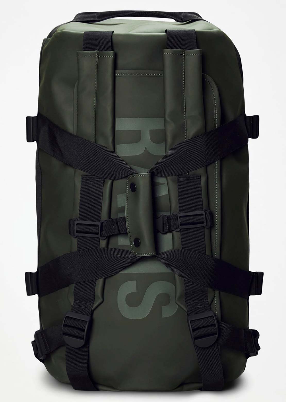 RAINS Unisex Texel Small W3 Duffel Bag Green