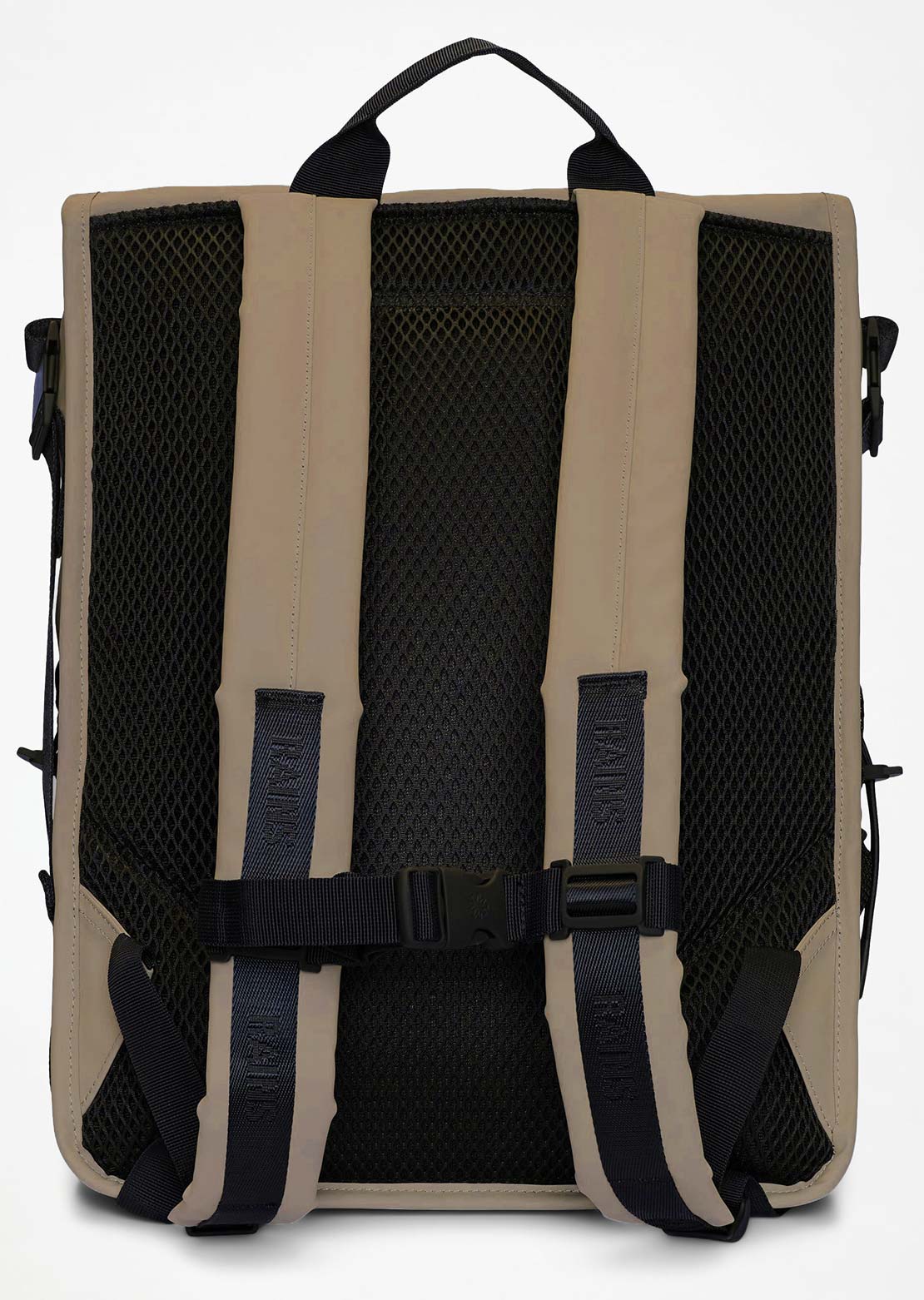 RAINS Unisex Trail Mountaineer W3 Rolltop Backpack Beige