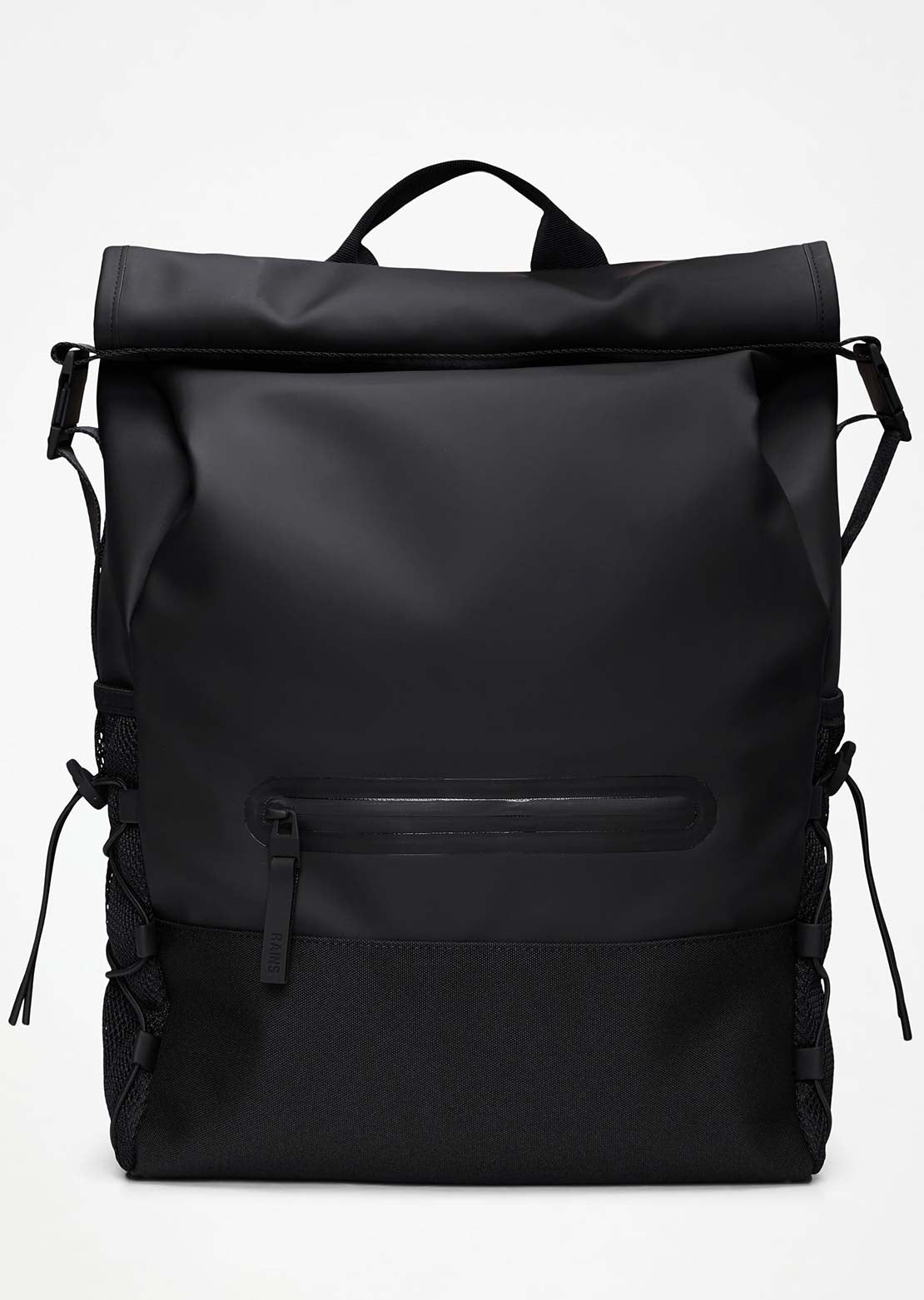 RAINS Unisex Trail Mountaineer W3 Rolltop Backpack Black