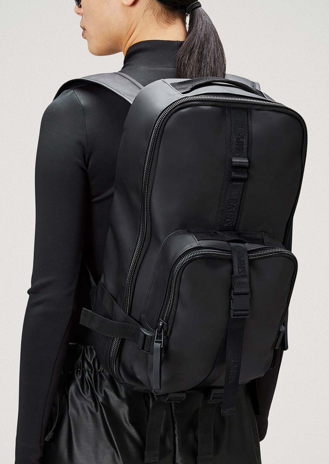 RAINS Unisex Trail Rucksack W3 Backpack Black
