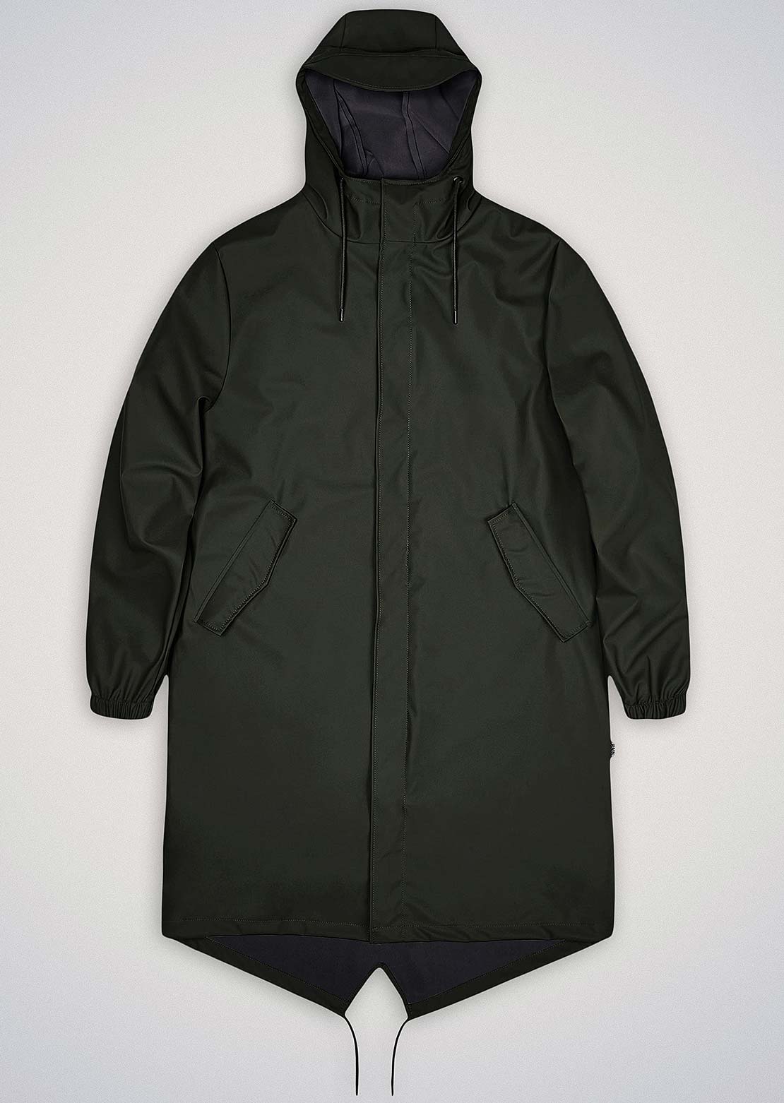 RAINS Unisex W3 Fishtail Parka Jacket Green