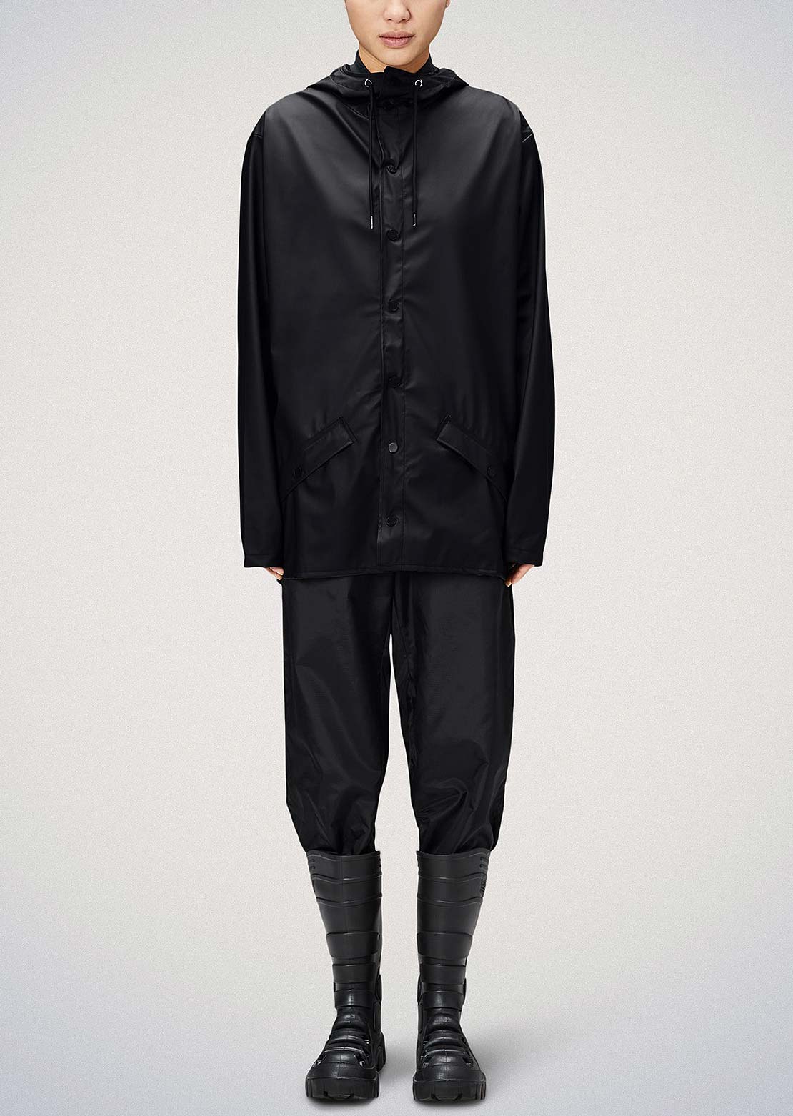 RAINS Unisex W3 Jacket Black