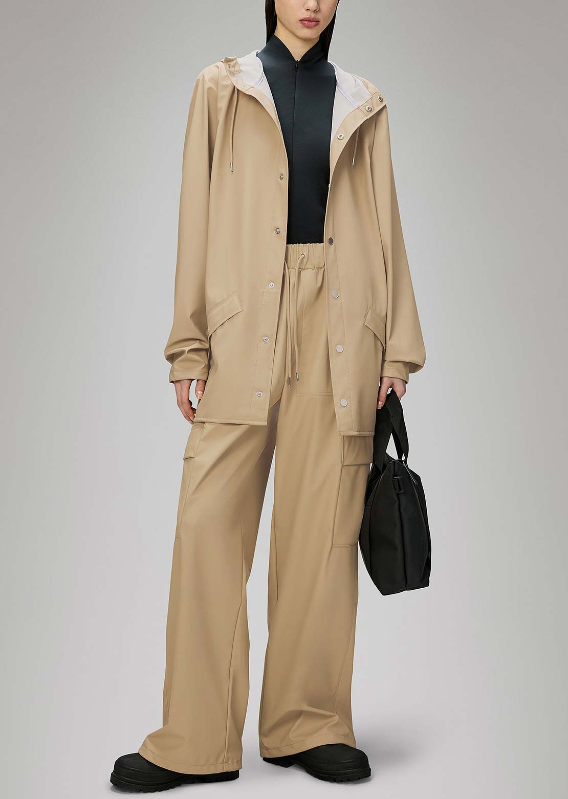 RAINS Unisex W3 Jacket Sand