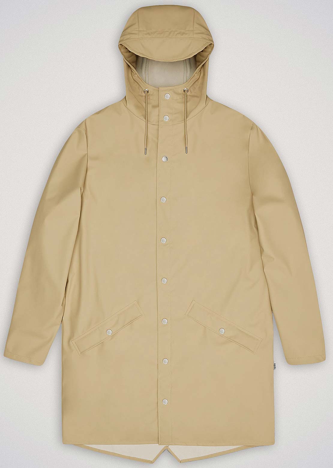 RAINS Unisex W3 Long Jacket Sand