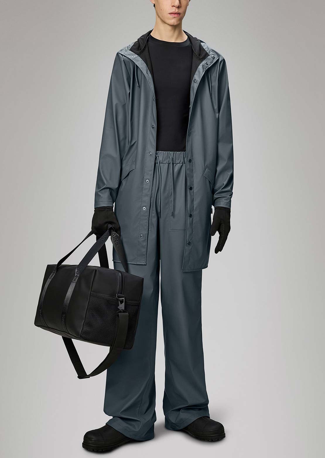 RAINS Unisex W3 Long Jacket Lagoon