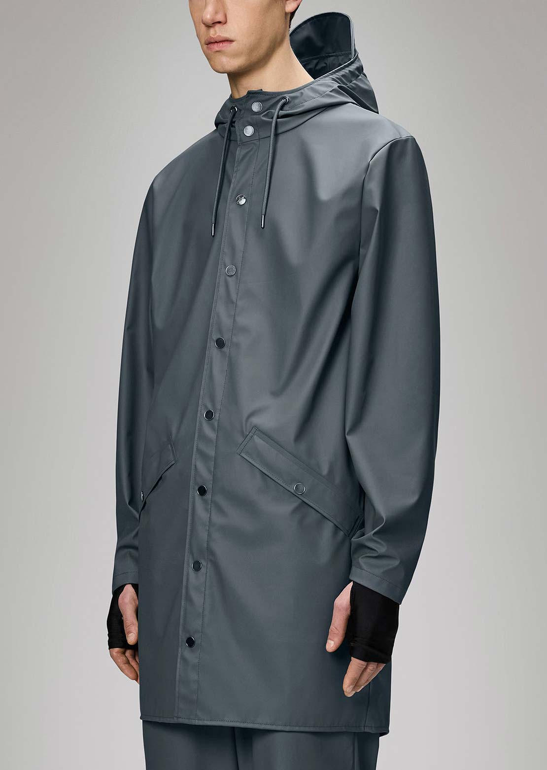 RAINS Unisex W3 Long Jacket Lagoon
