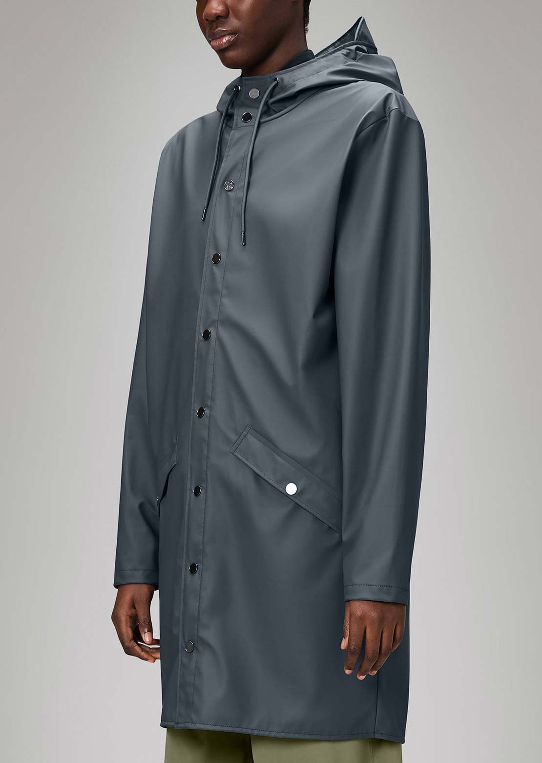 RAINS Unisex W3 Long Jacket Lagoon