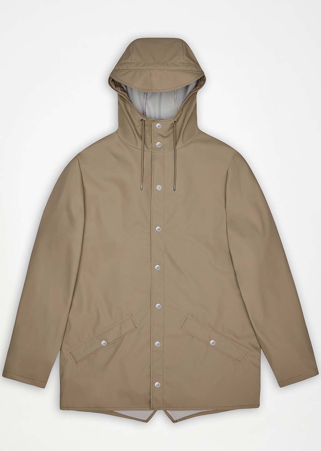 RAINS Unisex W3 Long Jacket Beige