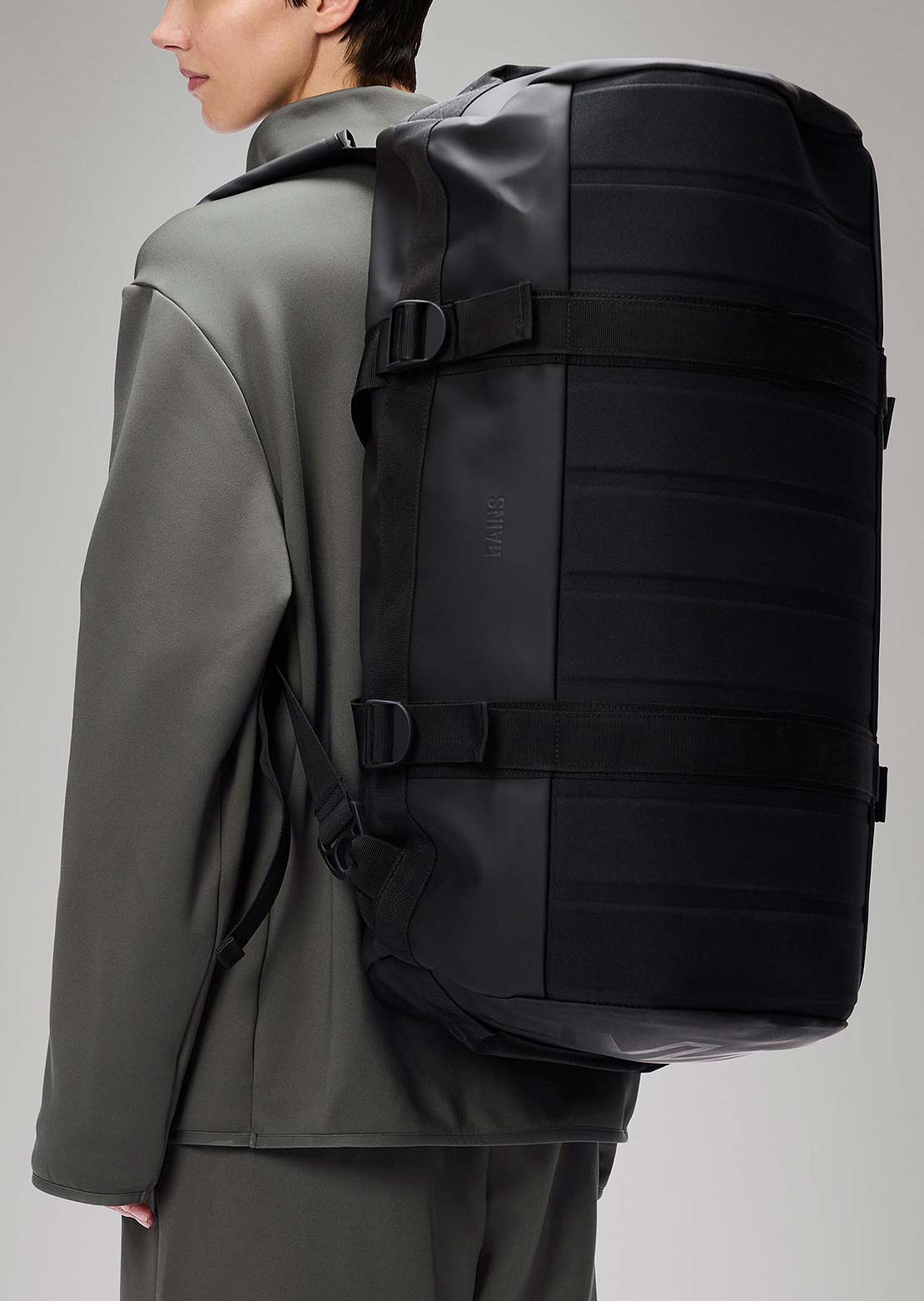 RAINS Unisex W3 Texel Duffel Bag Black