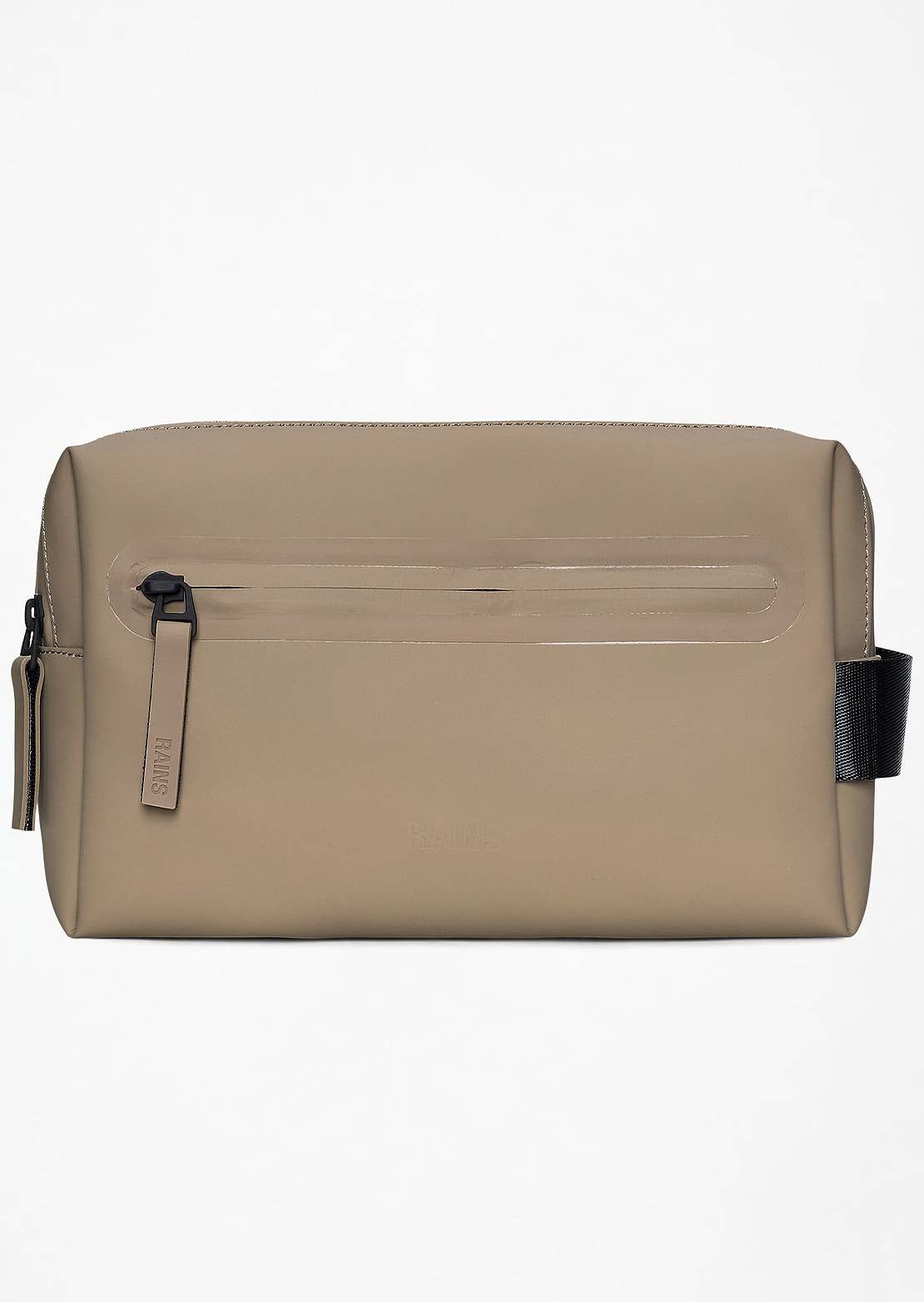 RAINS Unisex W3 Zip Wash Bag Beige