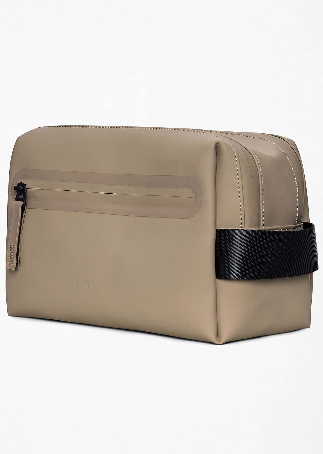 RAINS Unisex W3 Zip Wash Bag Beige