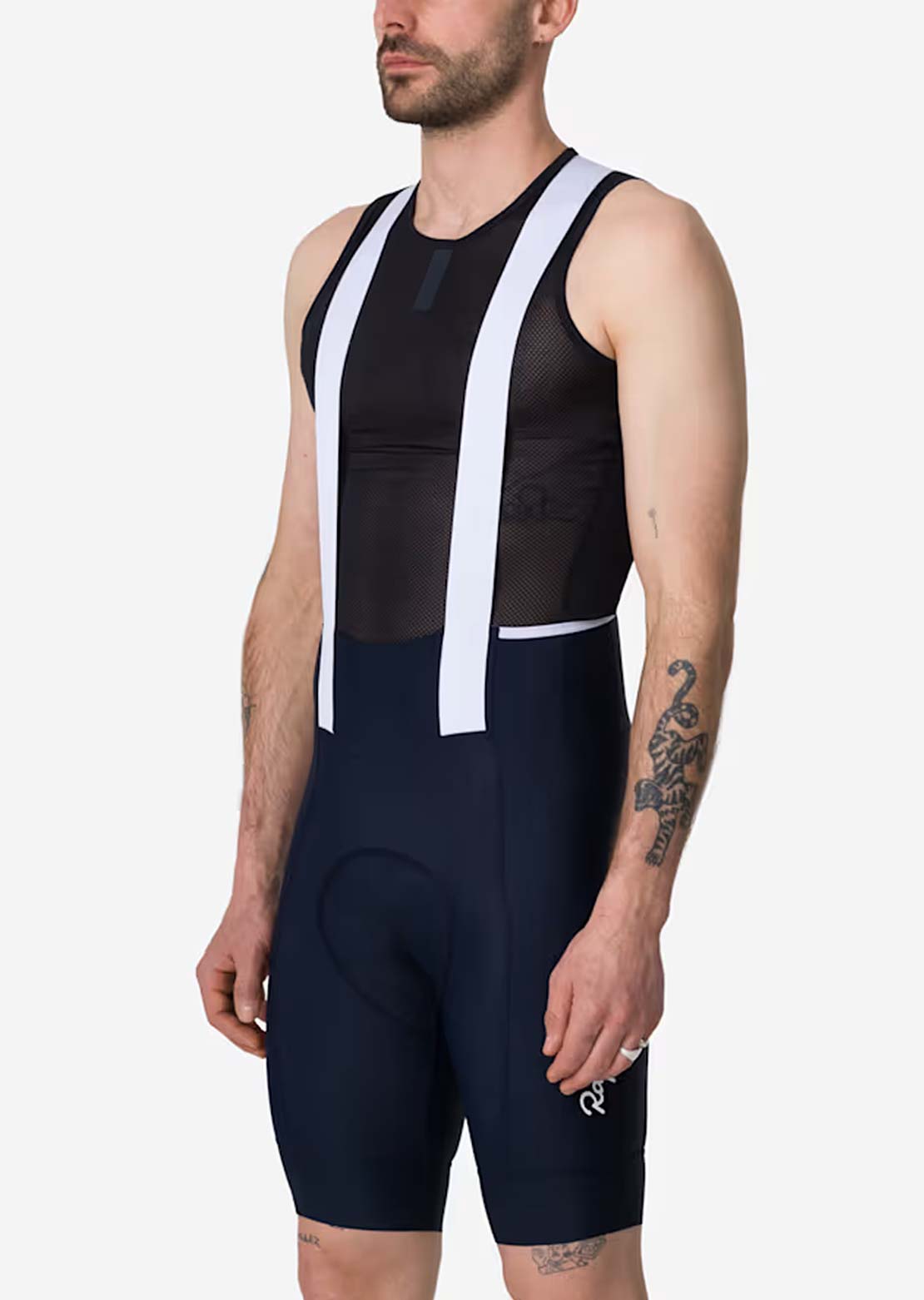 Rapha Men's Brevet Element Cargo Bib Shorts Dark Navy/White