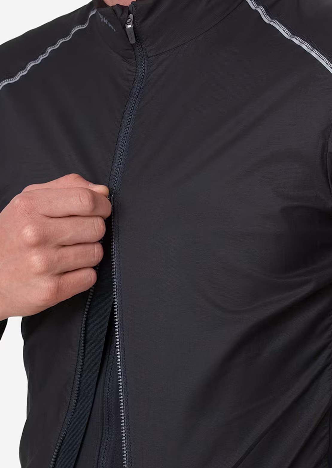 Rapha Men's Brevet Element Wind Jacket Black/Grey