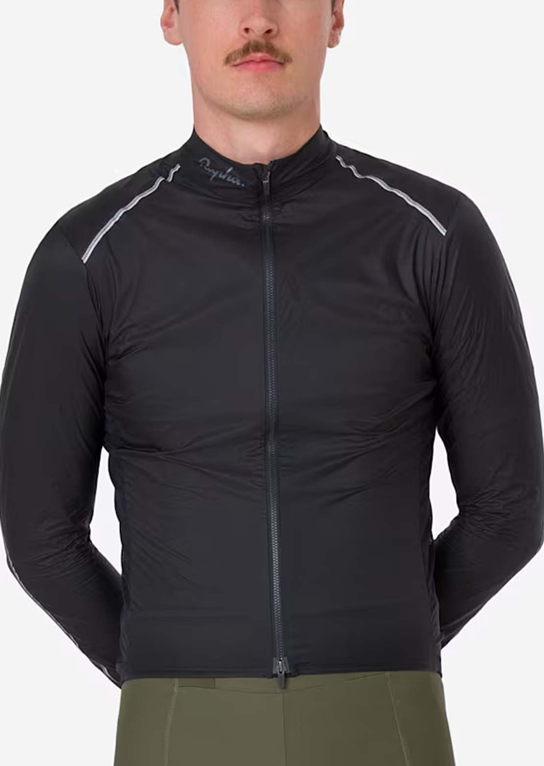Rapha Men's Brevet Element Wind Jacket Black/Grey