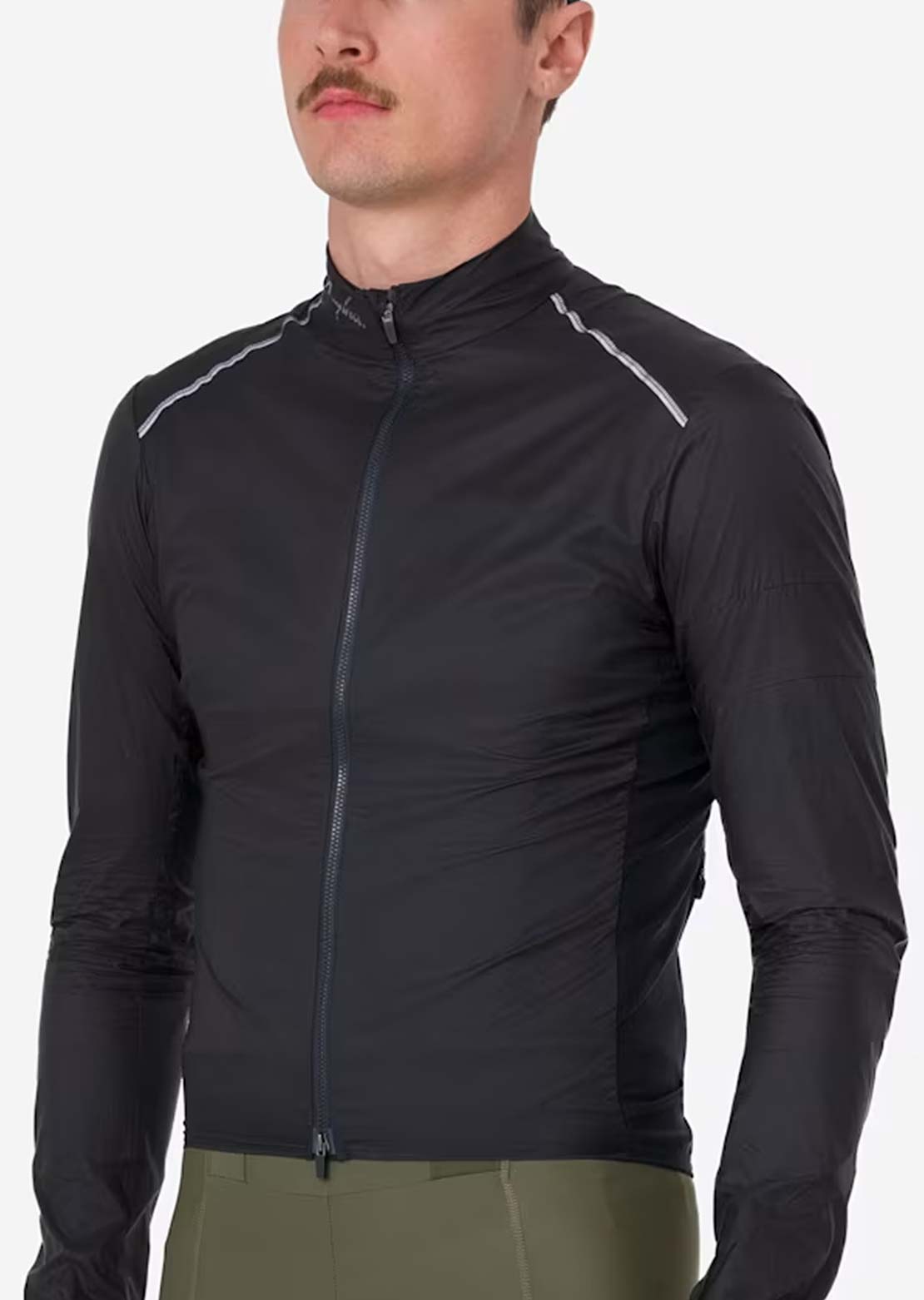 Rapha Men's Brevet Element Wind Jacket Black/Grey