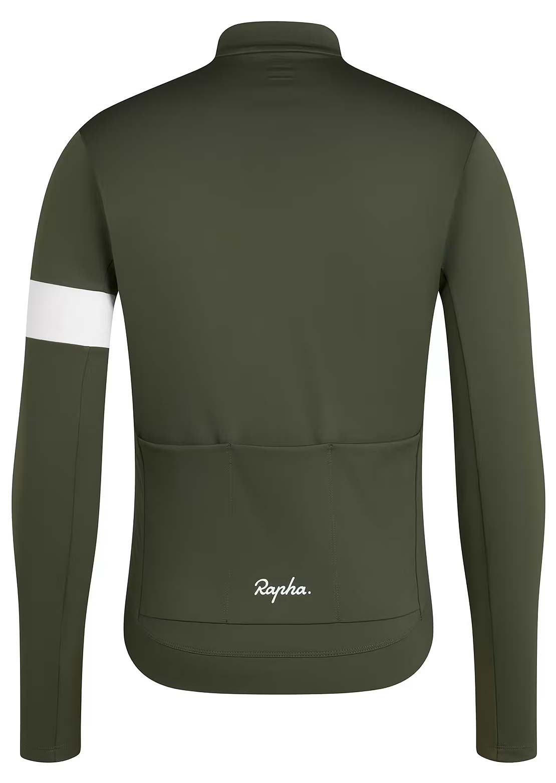 Rapha Men's Core Thermal Long Sleeve Jersey Dark Green/White