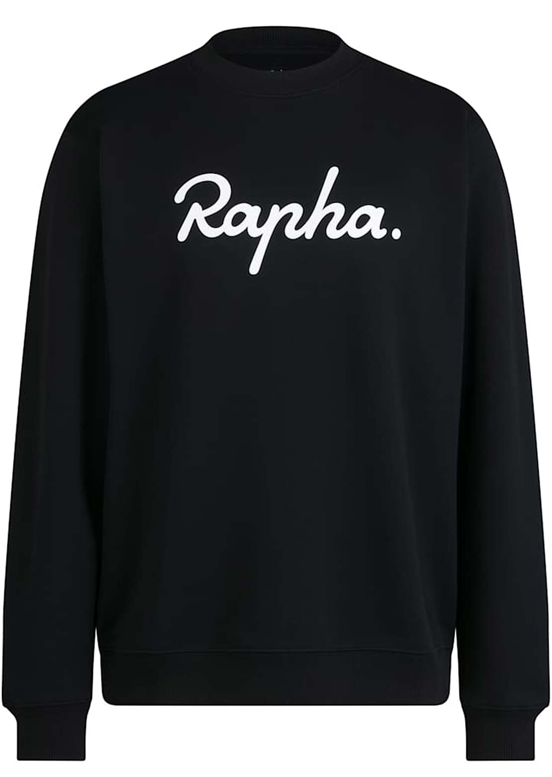 Rapha Men's Heavyweight Cotton Large Logo Sweatshirt Black/White