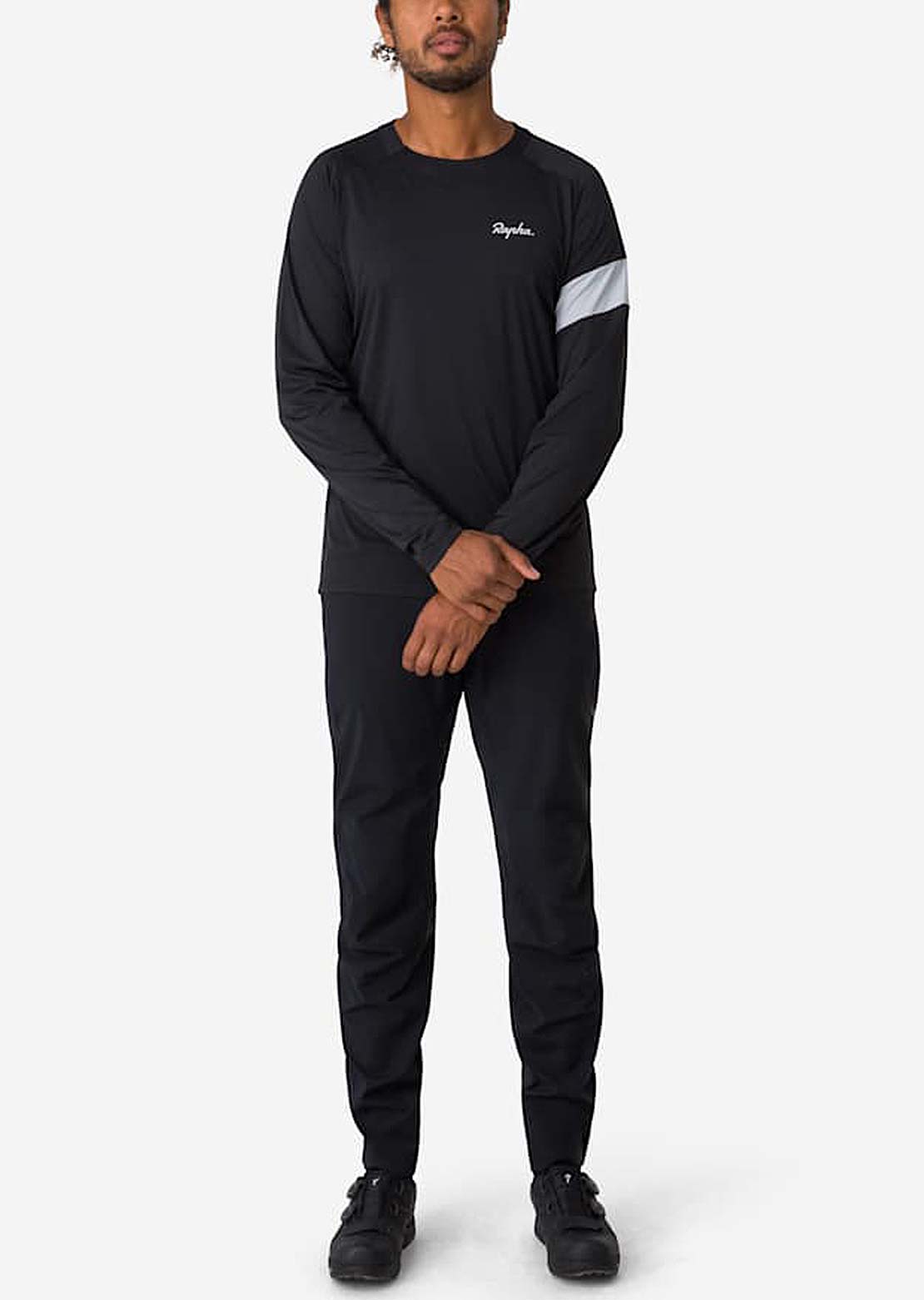Rapha Men's Trail Technical Long Sleeve Black/Light Grey