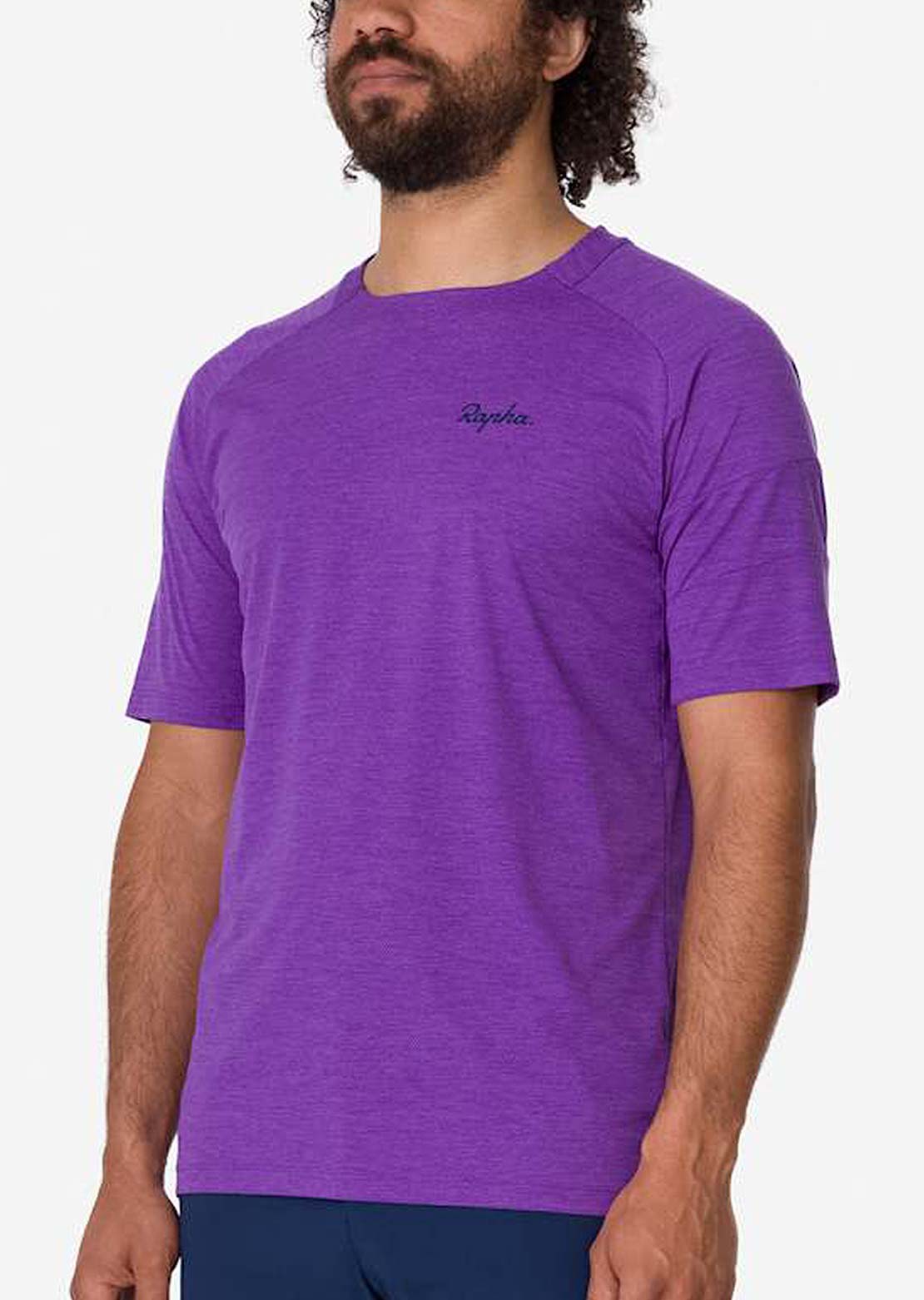 Rapha Men's Trail Technical T-shirt Pansy/Dress Blues