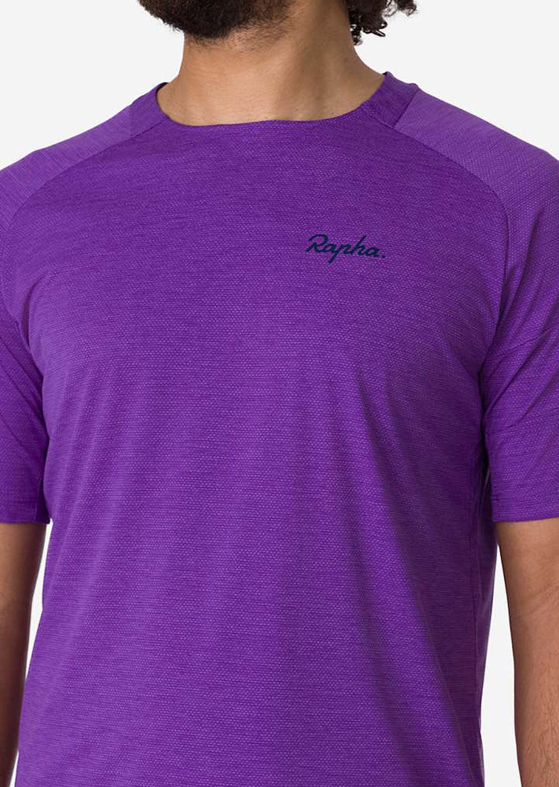 Rapha Men's Trail Technical T-shirt Pansy/Dress Blues