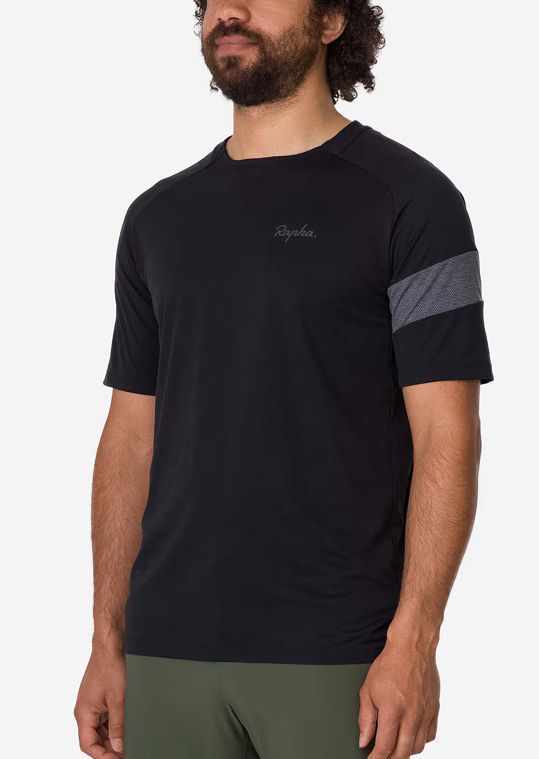 Rapha Men's Trail Technical T-Shirt Black/Grey